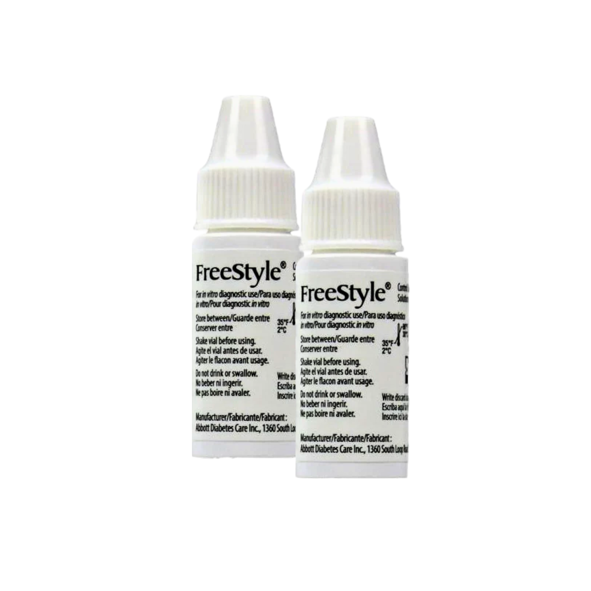 FreeStyle, Blood Glucose Monitoring System, Reliable and Easy-to-Use, 2 Vials