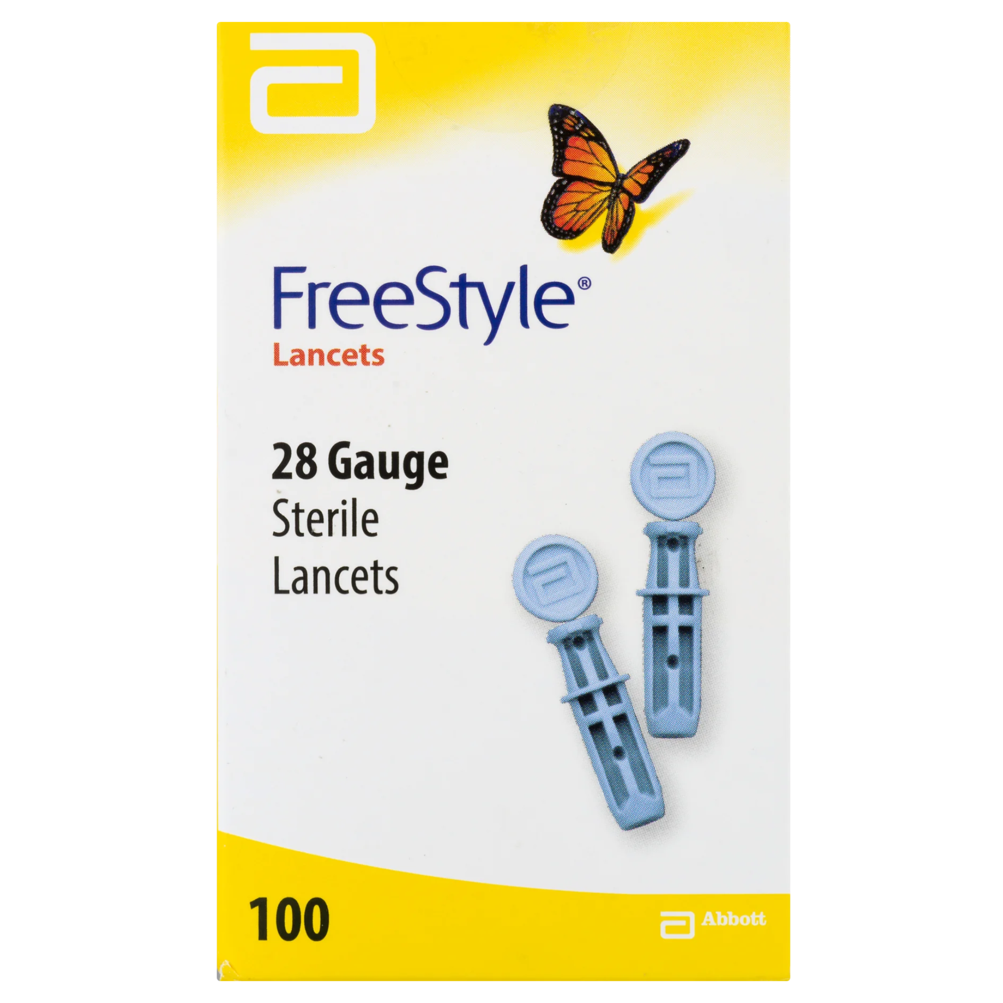 FreeStyle, Lancets, 28 Gauge, Ultra-Thin for Comfortable Blood Sampling, 100 Count