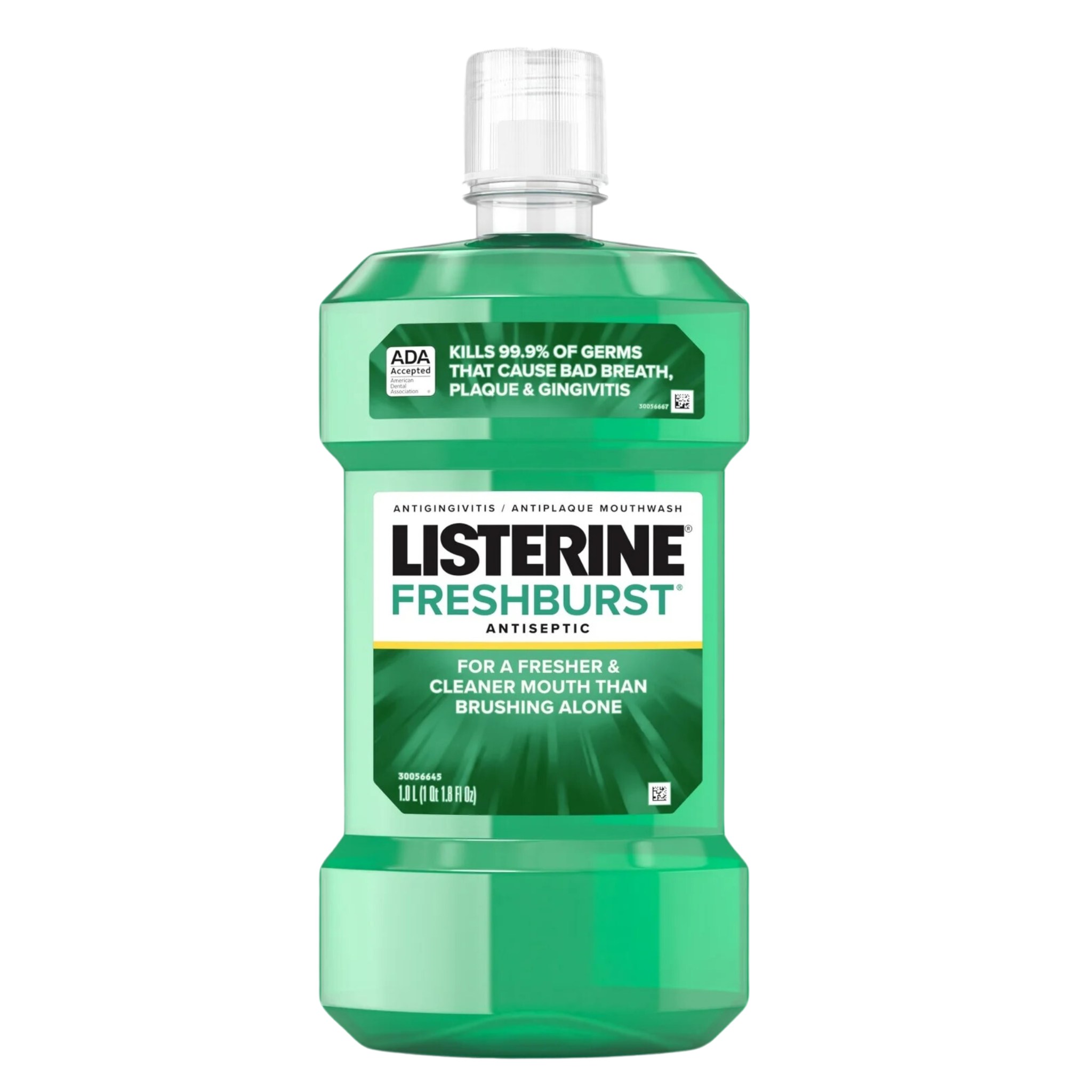 Listerine, Freshburst Antiseptic Mouthwash, Mint Flavor for Oral Care, 1 L