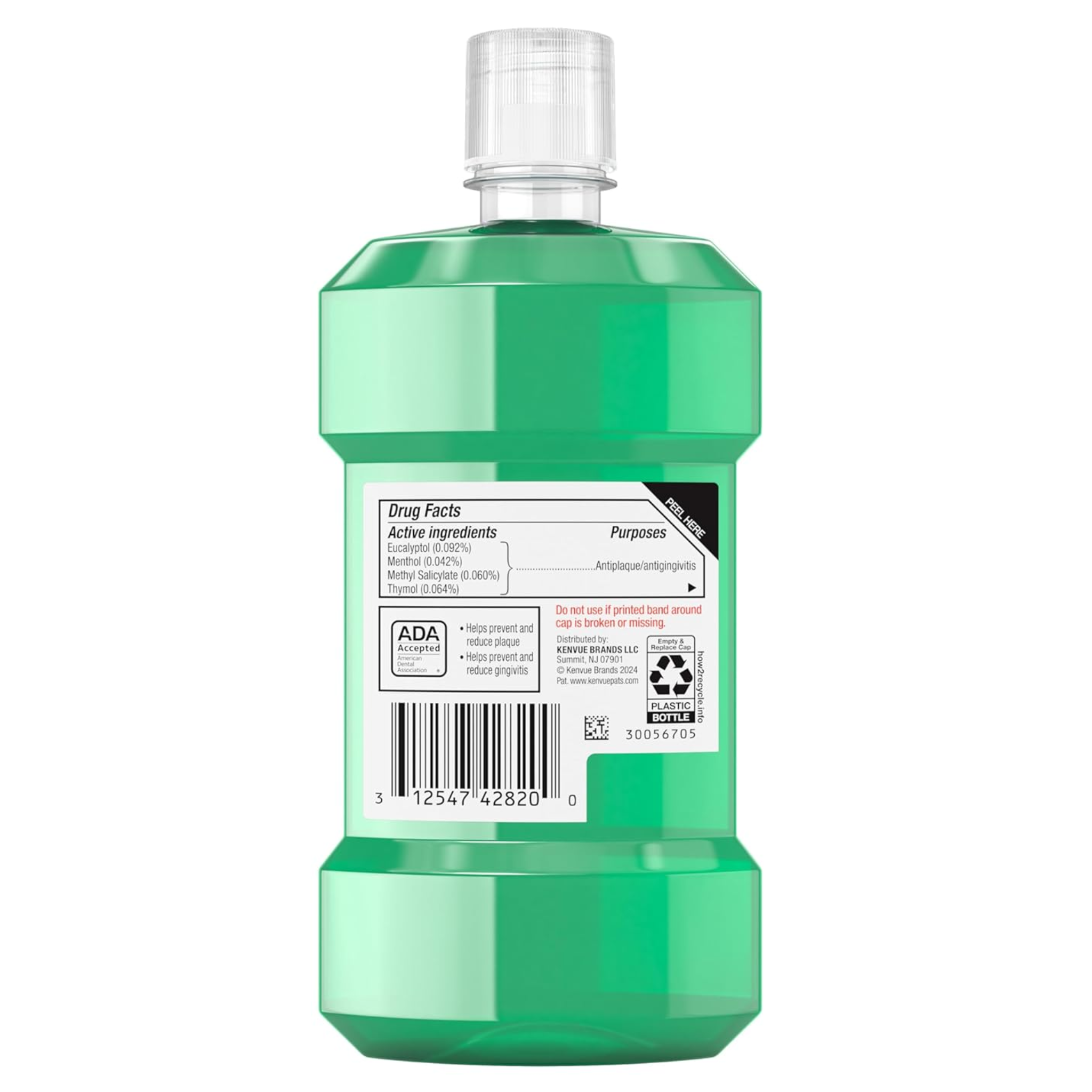 Listerine, Freshburst Antiseptic Mouthwash, Mint Flavor for Oral Care, 8.5 fl oz (250 mL)