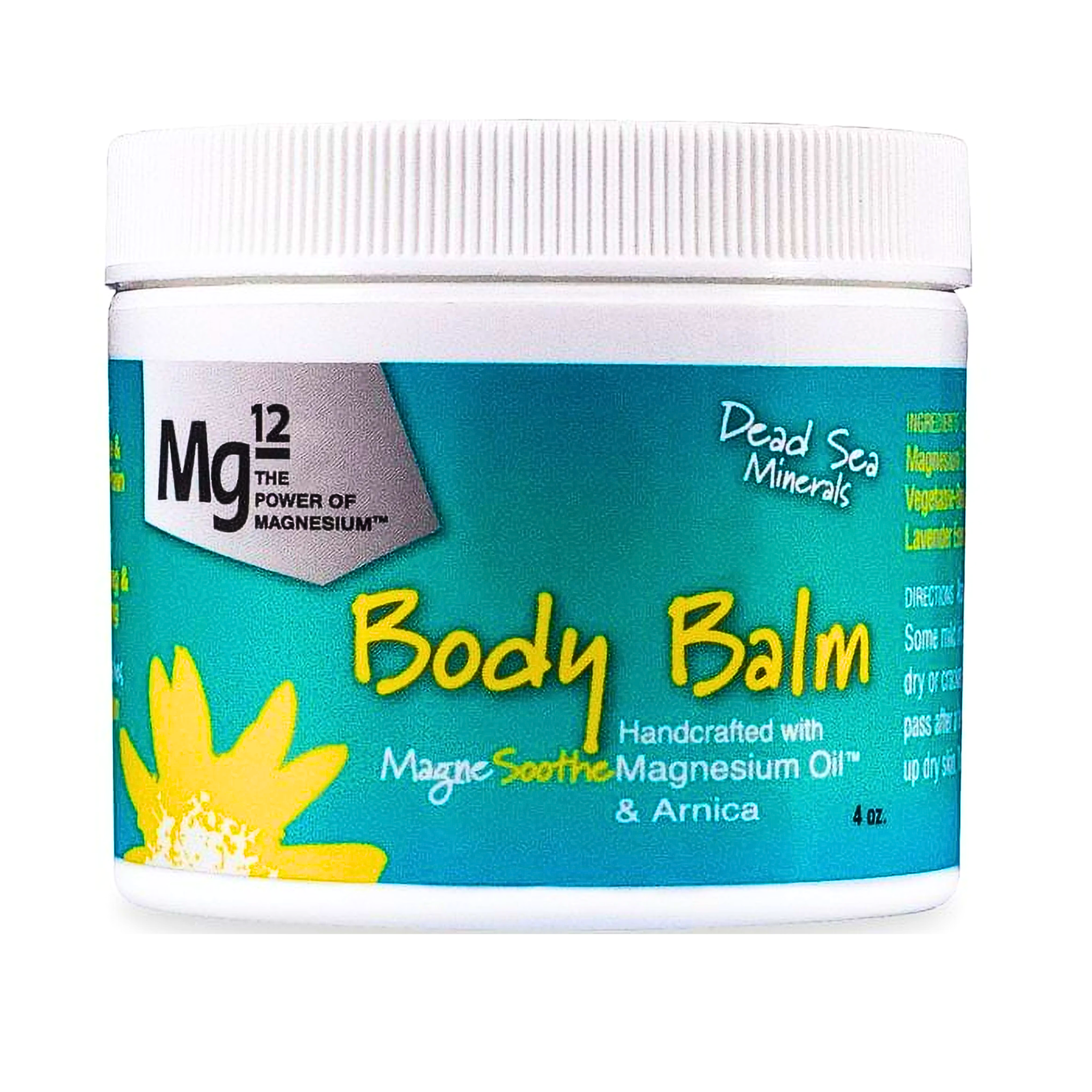 Mg12, Body Balm, Soothing Moisturizer for Dry Skin, 4 oz