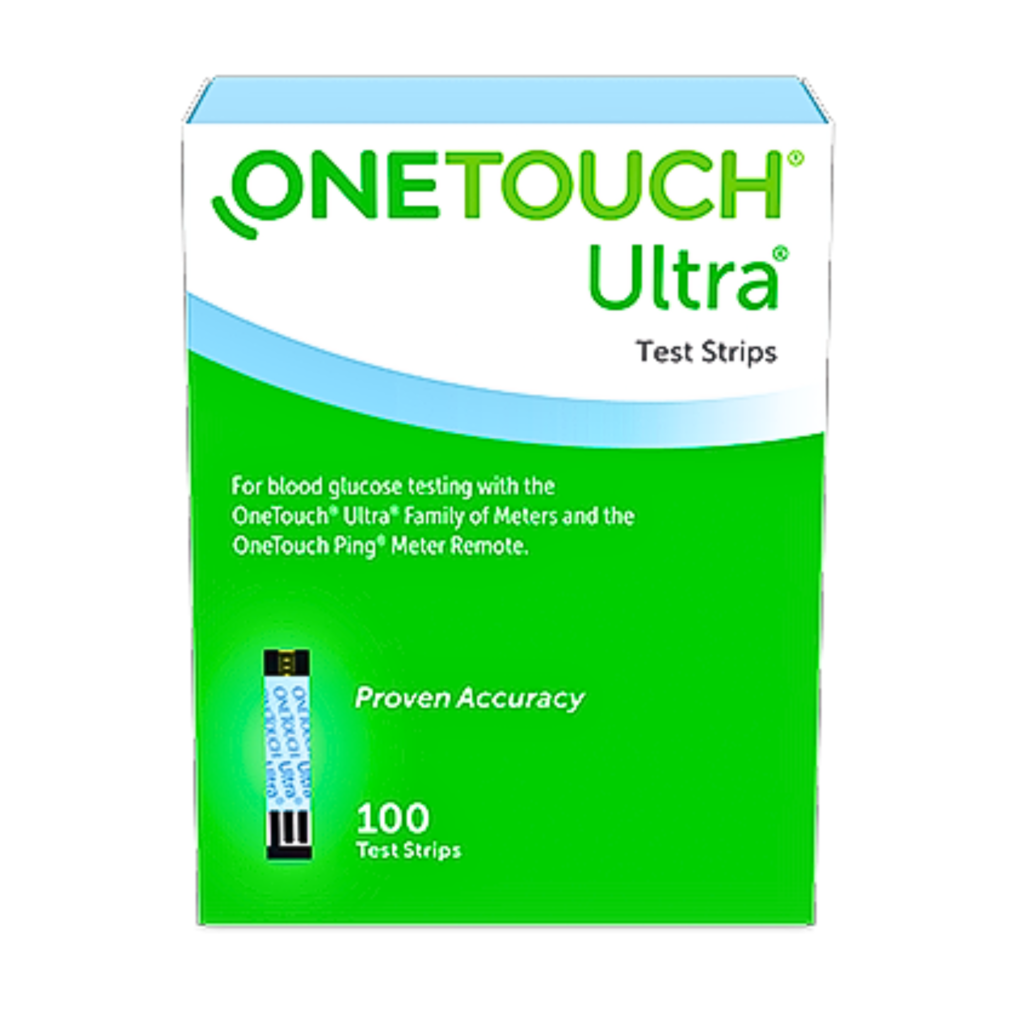 OneTouch, Ultra Test Strips, Accurate Blood Glucose Monitoring for Diabetes, 100 Count