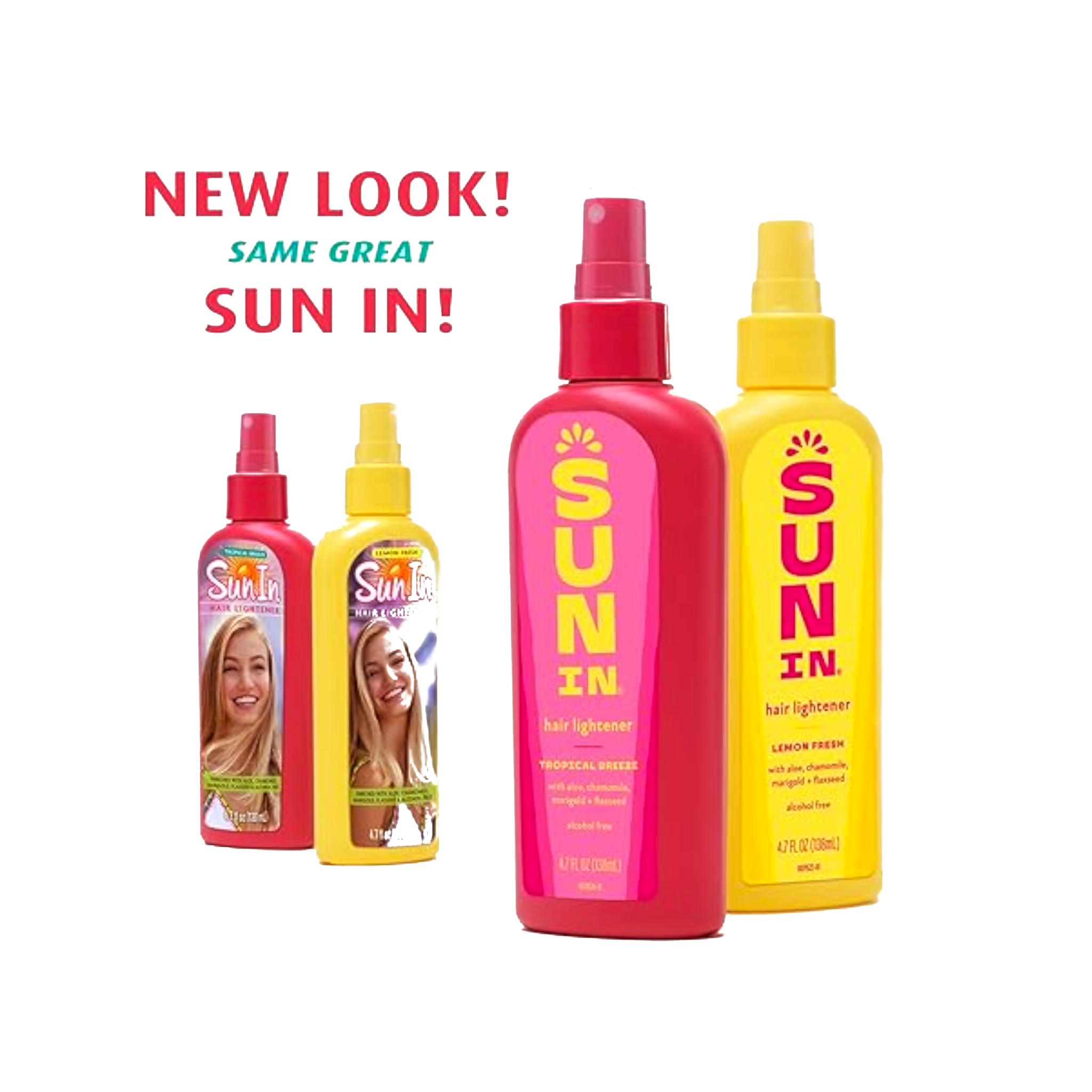 Sun In, Hair Lightener, Tropical Breeze, Alcohol-Free Formula for Natural Highlights, 4.7 oz